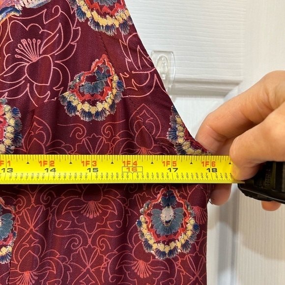 Free People Come See about Me Maxi Vest Boho Hippie Free Spirit Artsy Sz M Flowy - Picture 9 of 12